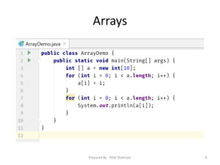 Arrays
8Prepared By - Rifat Shahriyar
 