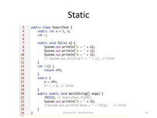 Static
29Prepared By - Rifat Shahriyar
 
