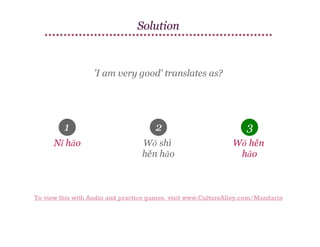 Basic Mandarin Chinese | Lesson 3 | Learn other useful greetings! | PDF