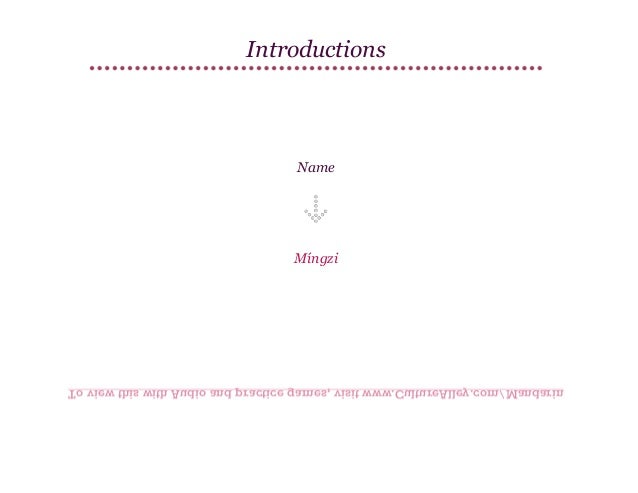 Basic Mandarin Chinese Lesson 7 Learn To Tell Your Surname