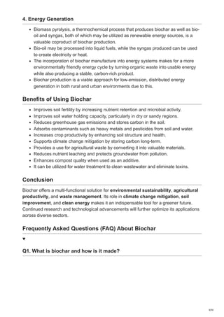 Biochar: Properties, Production, and Applications | PDF