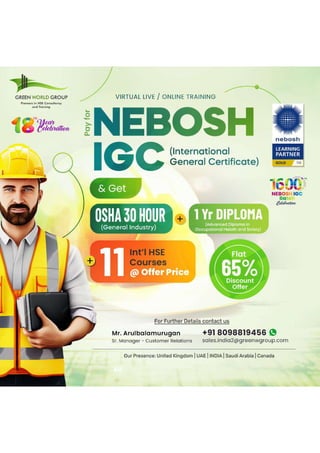 Learn NEBOSH Certification in Chennai with  Mega Offers.pdf