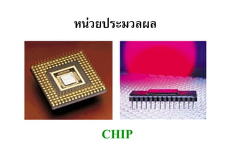 หน่วยประมวลผล




    CHIP
 