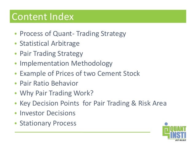 Pair trading strategies india