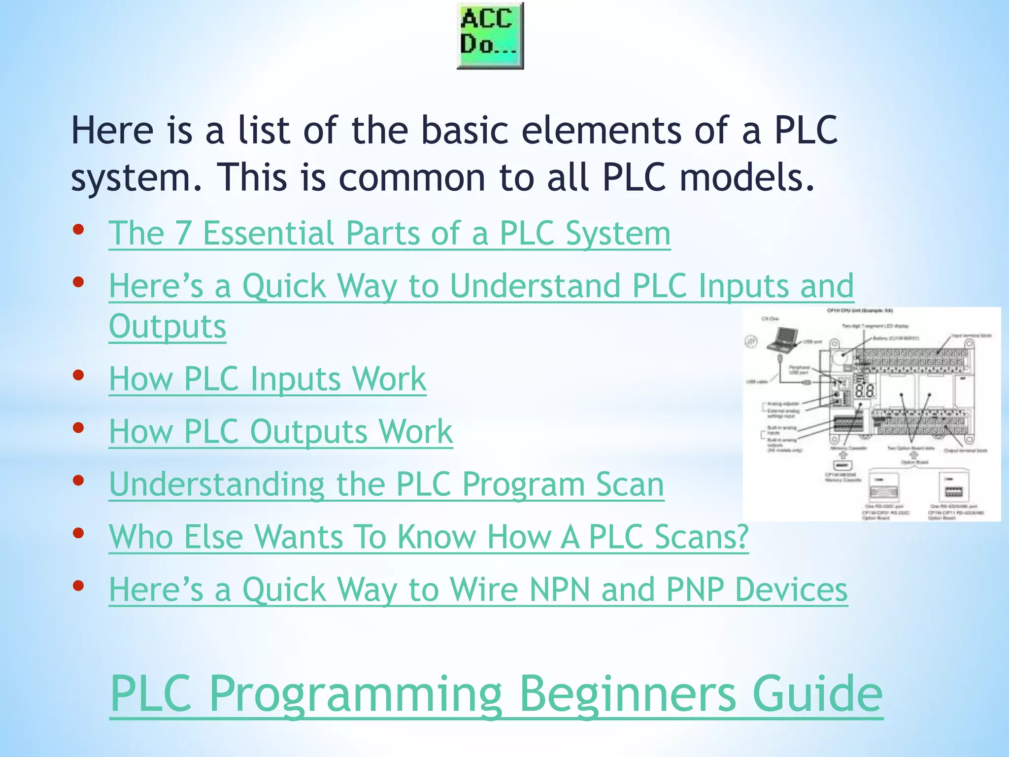 Learn PLC Programming Free A Beginners Guide PPT 