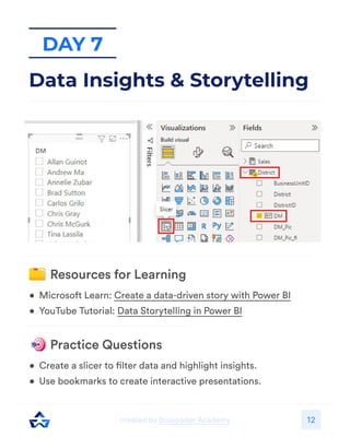 12
Day 7
Data Insights & Storytelling
 