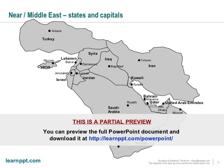 map of emea powerpoint