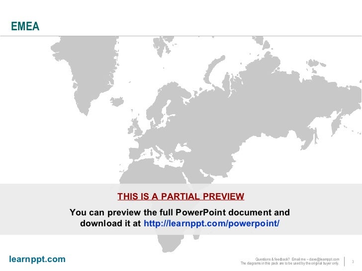 map of emea powerpoint