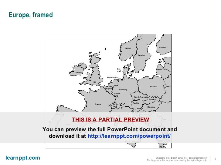 map of emea powerpoint