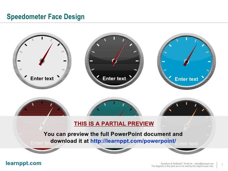 Speedometers Diagrams
