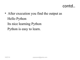 Python Programming Language | PPT