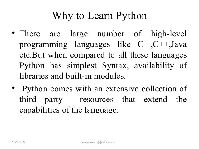 Python Programming Language