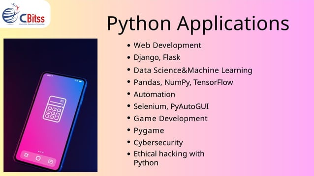 Learn Python the Easy Way – Hands-On Training - CBitss | PPTX