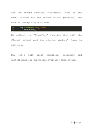 DESKTOP GUI APP DEVELOPMENT USING PYTHON! | PDF