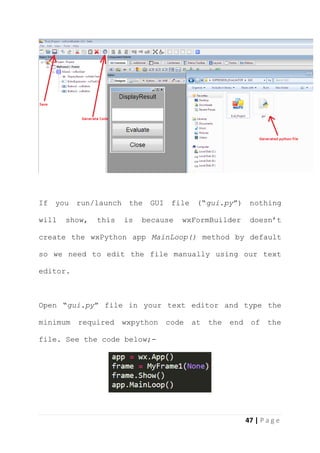 DESKTOP GUI APP DEVELOPMENT USING PYTHON! | PDF