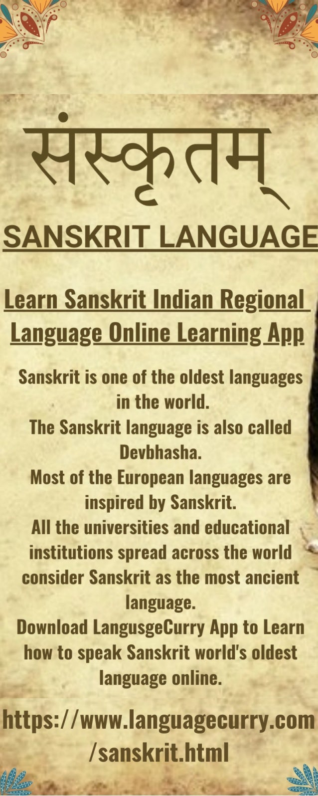 Learn Sanskrit Indian Regional Language Online Learning App