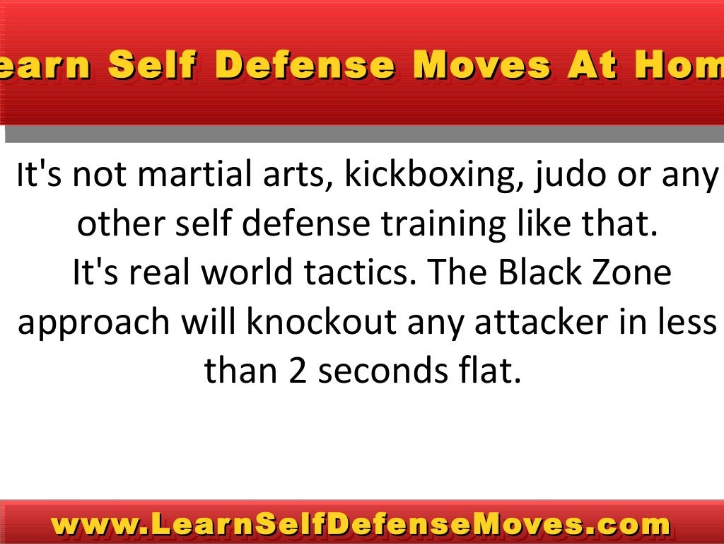 Learn Self Defense Moves
