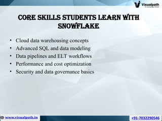Snowflake Learnvantage Learn Snowflake Data Engineering Training Hyderabad | Visualpath | PPT
