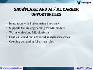 Learn Snowflake Data Engineering Training Hyderabad | Visualpath | PPT