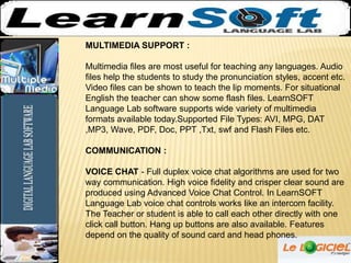 Learn Soft One LearnSOFT Language Lab | PPTX