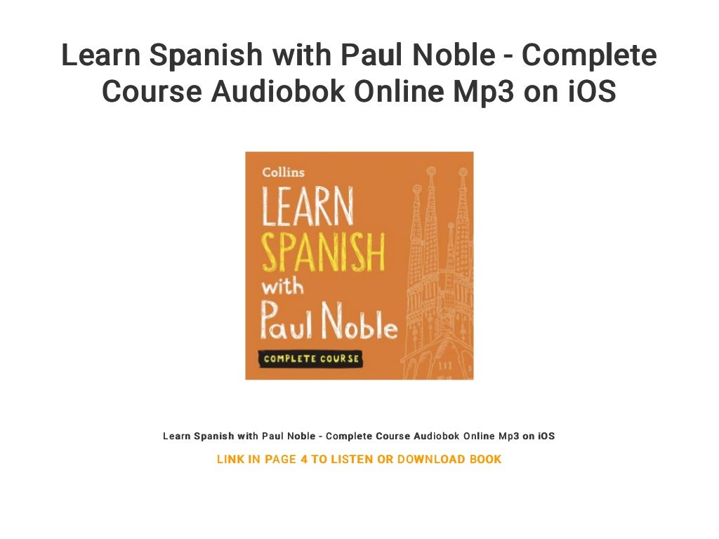 paul noble spanish audiobook