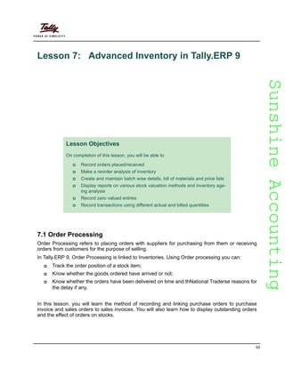 Learn Tally.ERP9