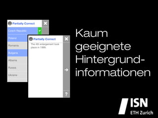 Kaum geeignete
Hintergrund-
informationen
 