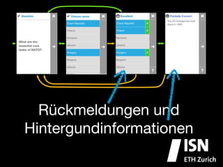Rückmeldungen und
Hintergundinformationen
 