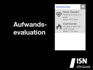 Aufwands-
evaluation
 