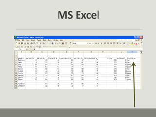 MS Excel
 