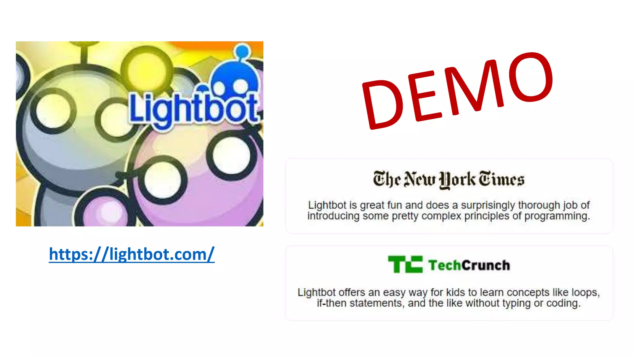 https://lightbot.com/
 