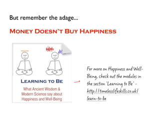 But remember the adage...

Money Doesn’t Buy Happiness




                            For more on Happiness and Well-
   ...