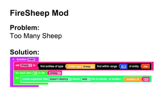 FireSheep Mod
Problem:
Too Many Sheep
Solution:
 