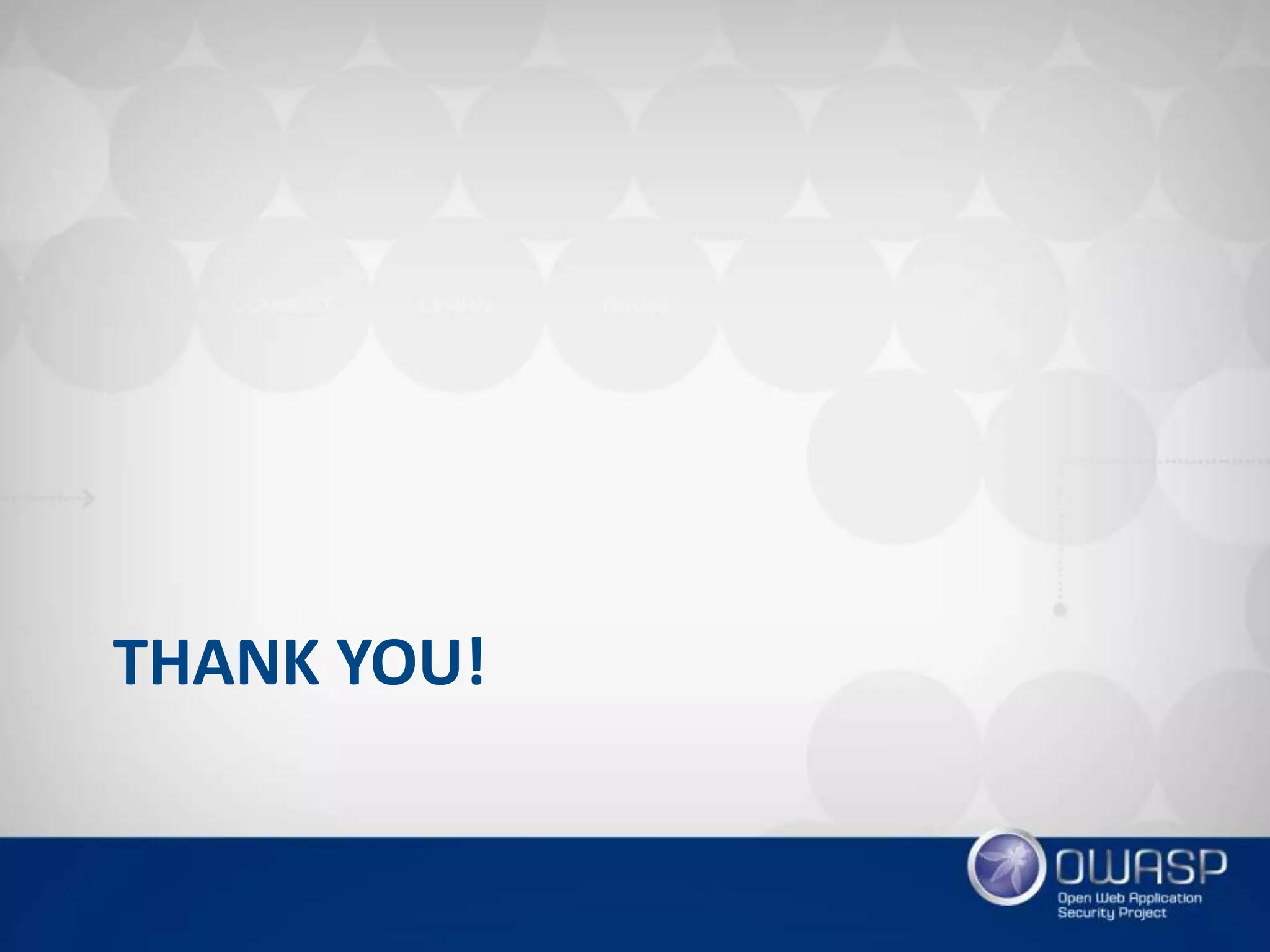 THANK YOU!
 