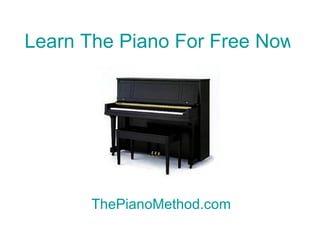 Learn to play piano free online