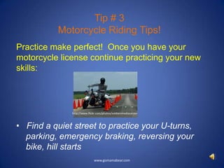 Learn to ride a motorcycle | PPTX