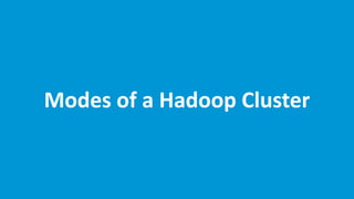www.edureka.co/hadoop-admin
Modes of a Hadoop Cluster
 