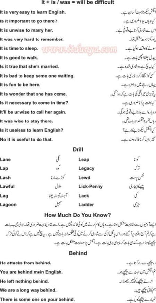 Learn To Speak English In 100 Days Urdu Pdf Book