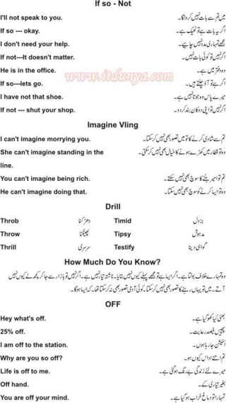 Learn to speak english in 100 days urdu pdf book