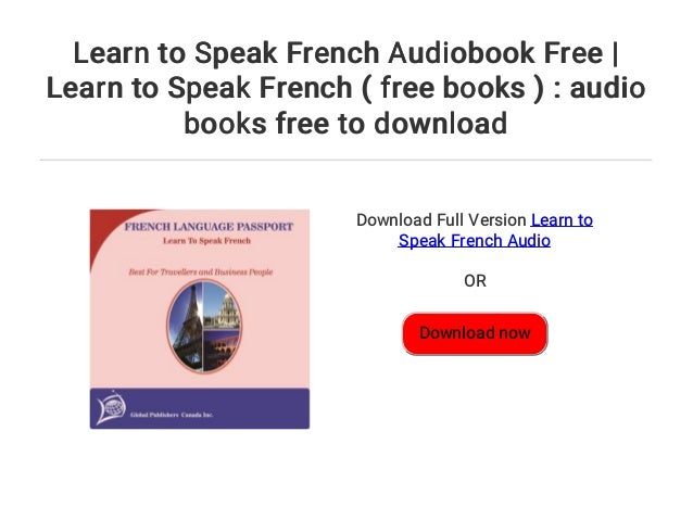 Learn to speak french free