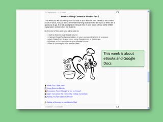 This week is about eBooks and Google Docs