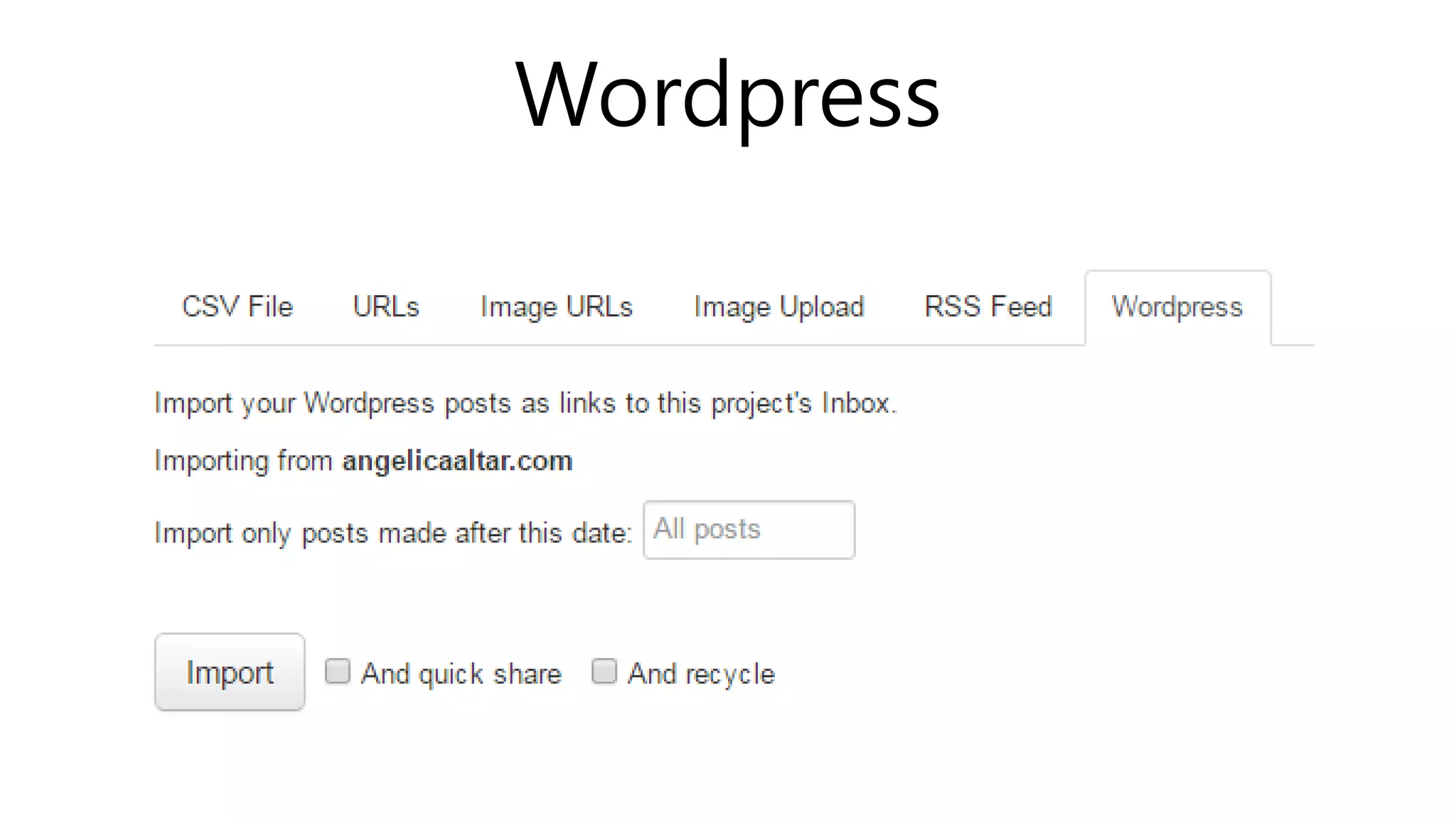 Wordpress
 