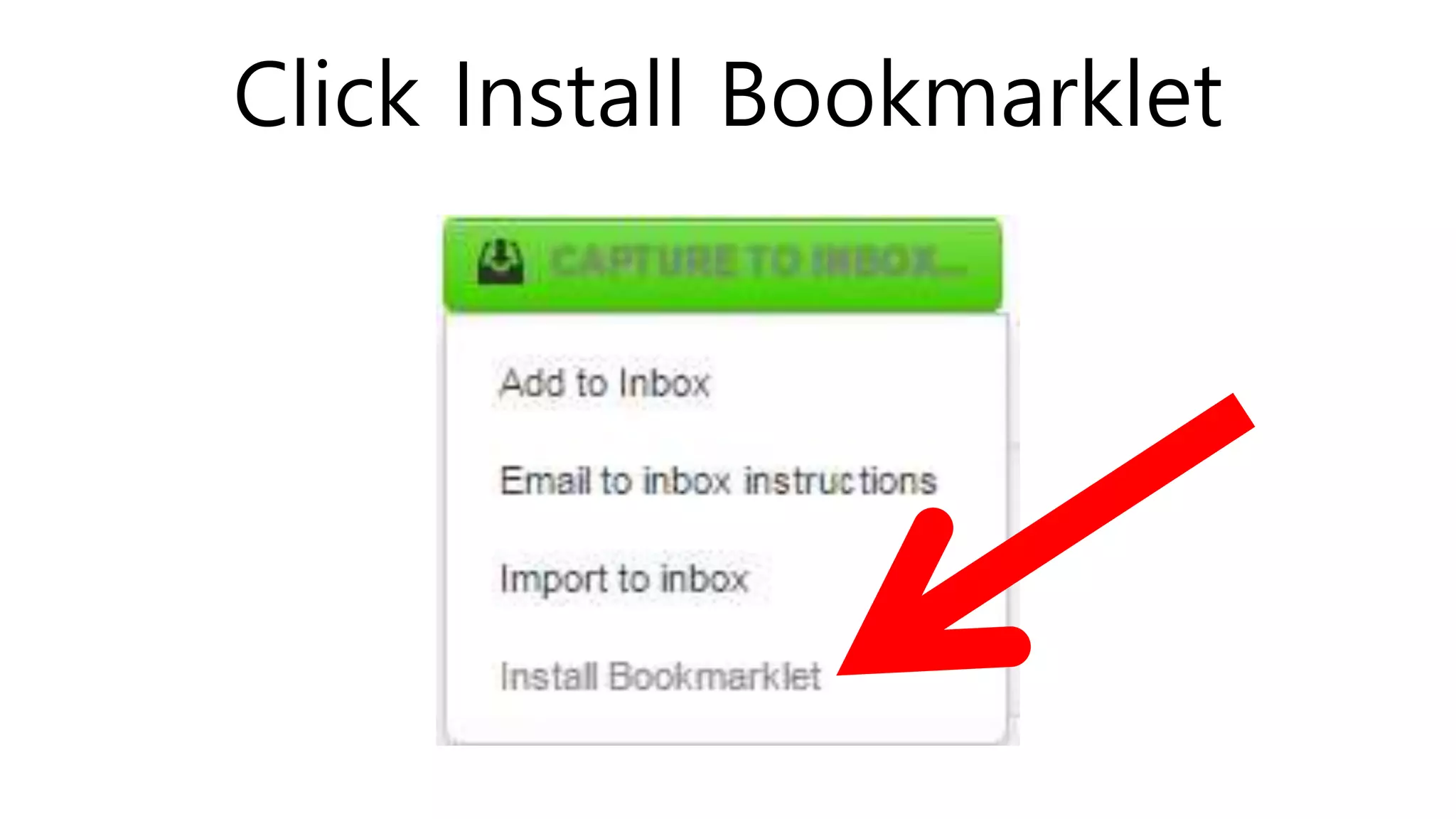 Click Install Bookmarklet
 
