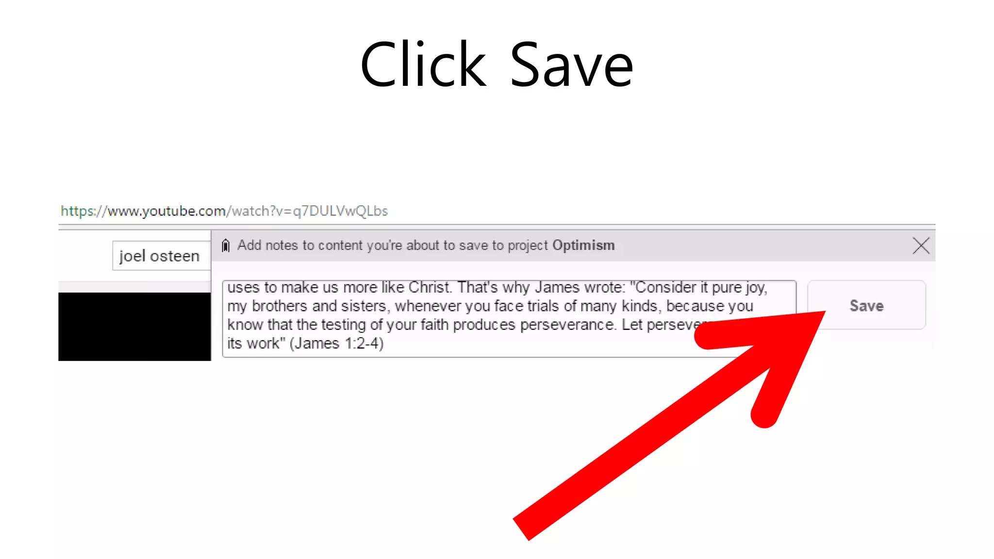 Click Save
 