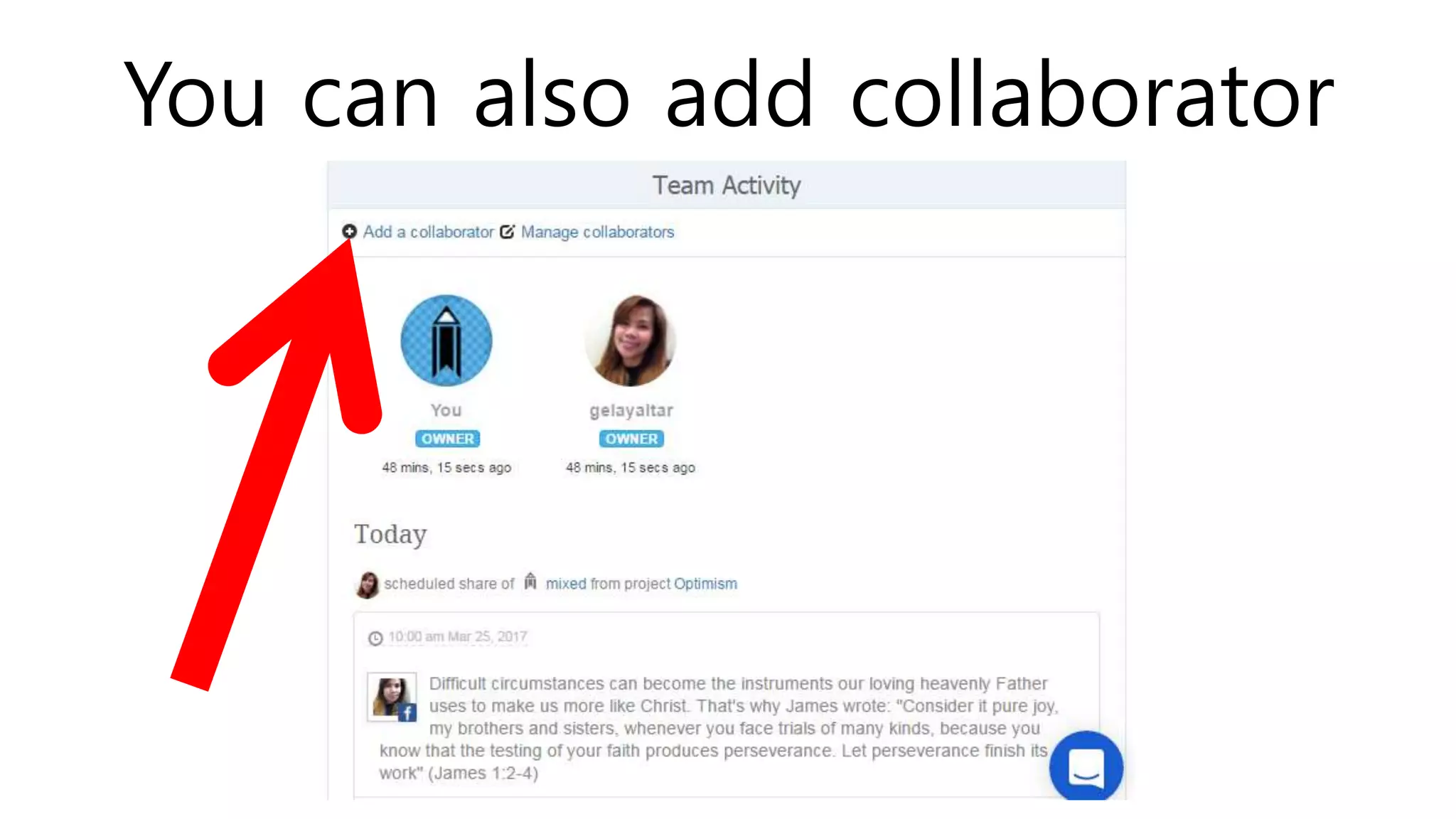 You can also add collaborator
 