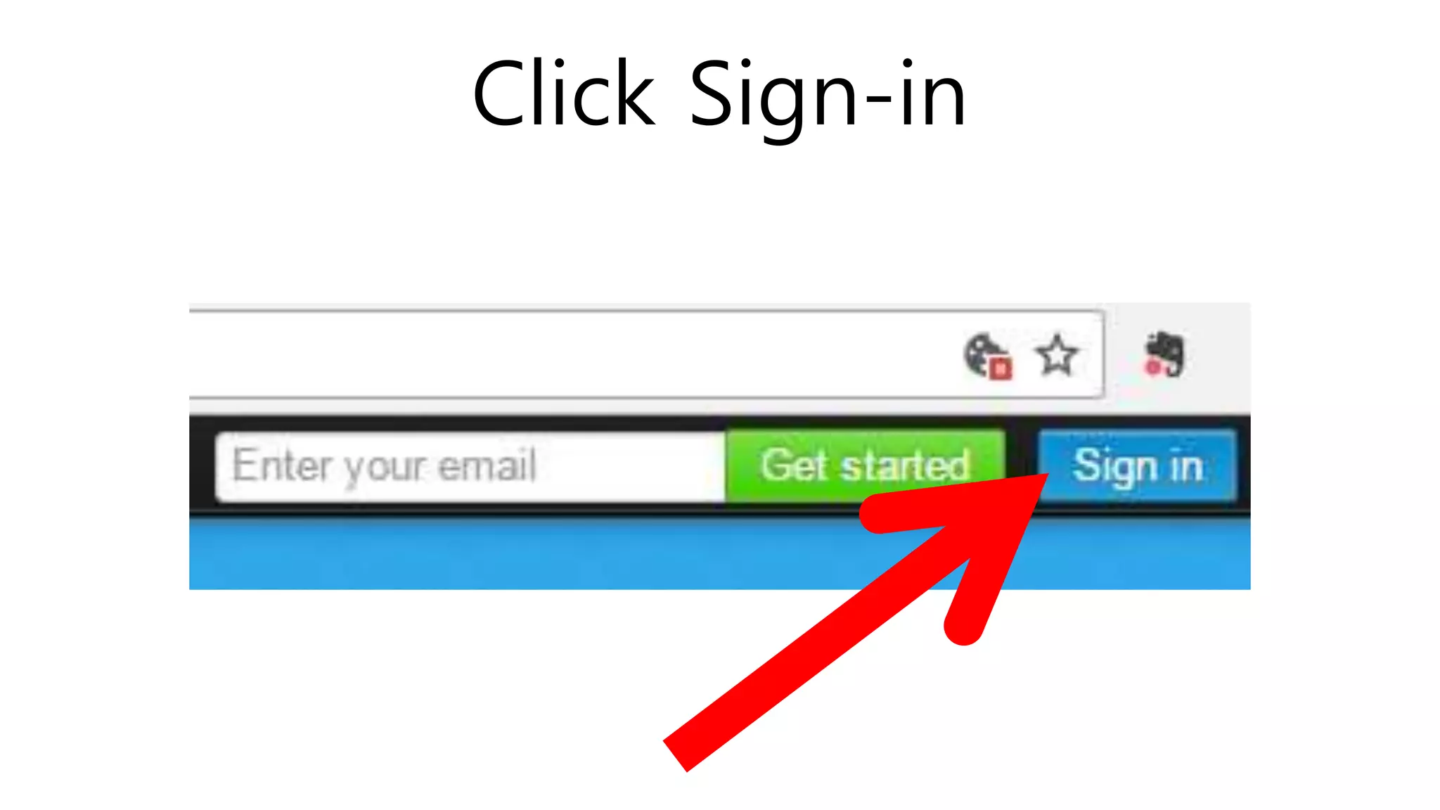 Click Sign-in
 