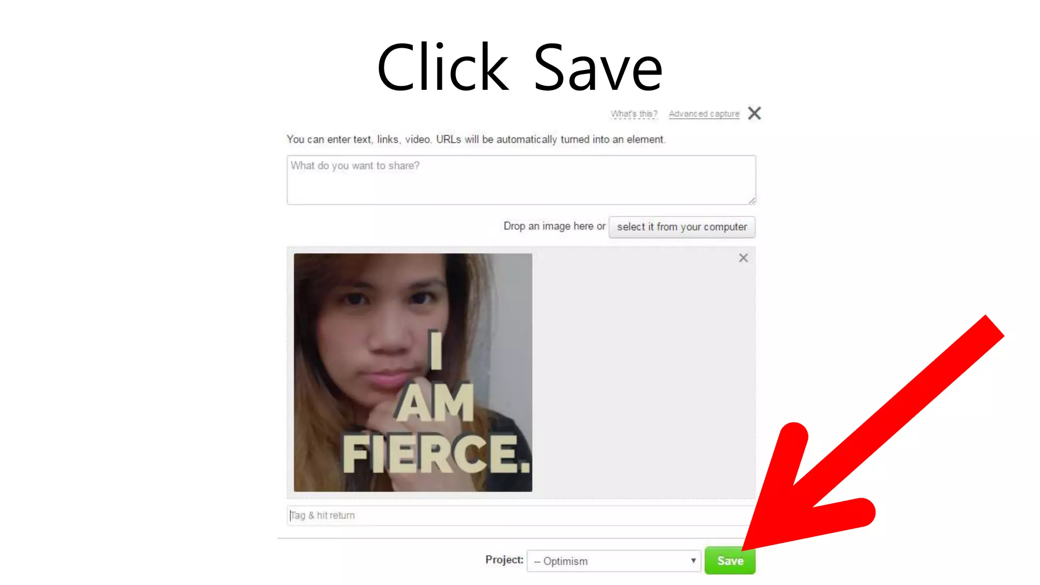 Click Save
 