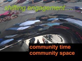 community time community space shifting engagement…. 