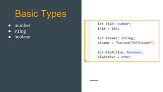 Learn TypeScript from scratch | PPTX