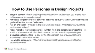 GDGoC UI - Learn UX, User Persona, User Flow | PDF